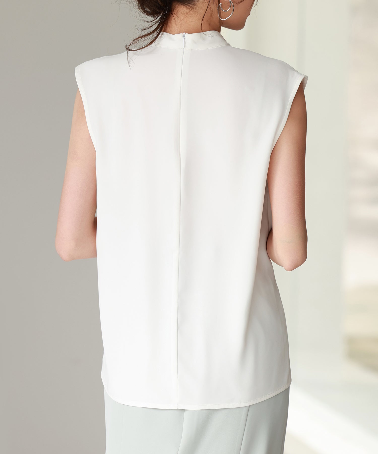 アシメトリーボウタイ風ブラウスsdp0289 ホワイト – [公式]SAISON DE