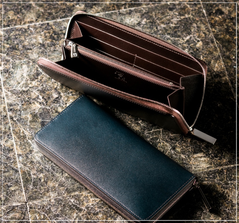 ココマイスターのカヴァレオ・シンバ（ラウンドファスナー長財布