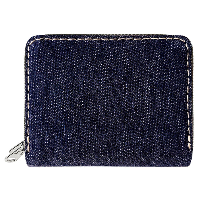 財布の百貨店公式】 児島デニム 蛇腹 ダブルファスナー 財布 メンズ