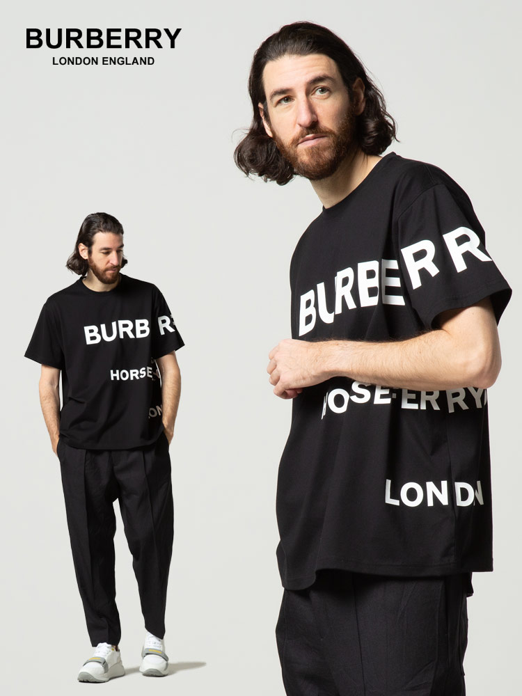 BURBERRY (バーバリー) ホースフェリープリント クルーネック 半袖