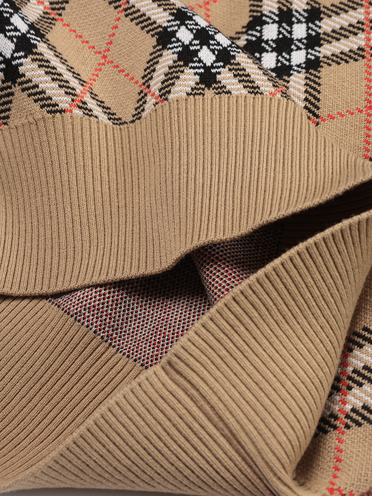 BURBERRY (バーバリー) エンブロイダード チェック クルーネック