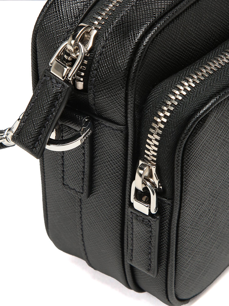 PRADA (プラダ) トライアングル ロゴ サフィアーノ レザー ショルダー