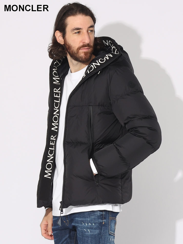 MONCLER (モンクレール) グログランロゴ フルジップ ダウンジャケット