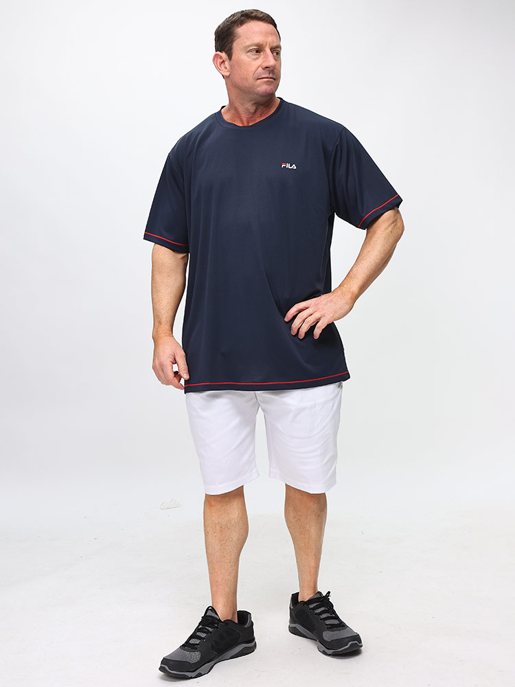 半袖 Tシャツ 吸水速乾 ダブルメッシュ クルーネック トップス