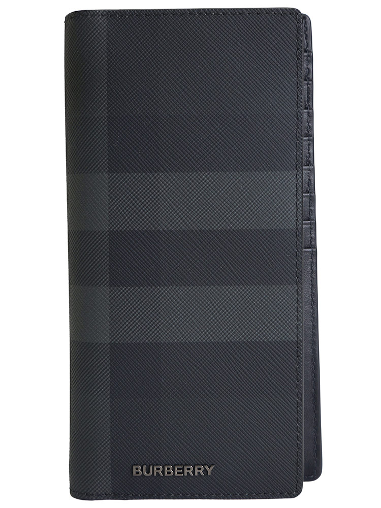 BURBERRY (バーバリー) チェック＆レザー コンチネンタルウォレット