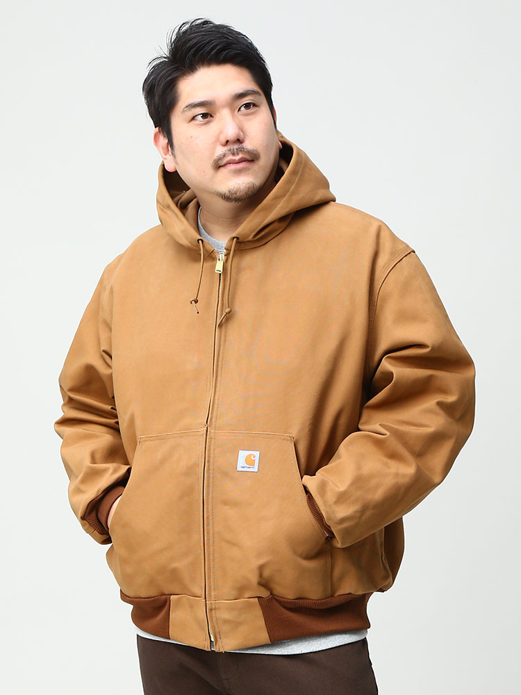 大きいサイズ メンズ Carhartt (カーハート) フード フルジップ