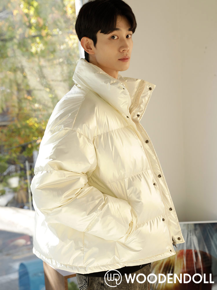 KoZ (コズ) シャイニー フルジップ 中綿ブルゾン L ジャケット