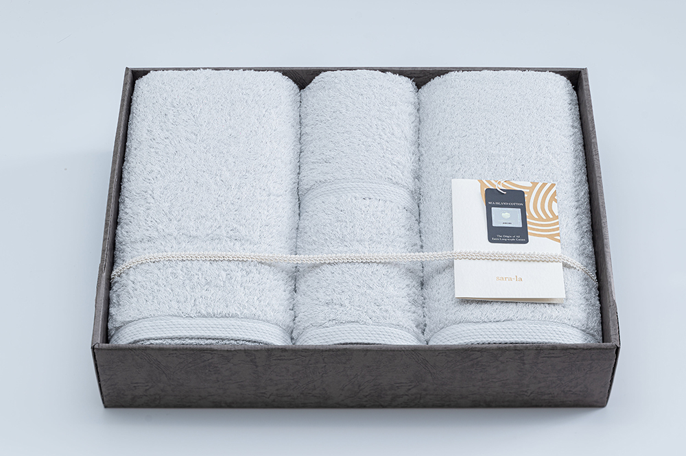 sara-la「礼-rei-」バスタオル2枚 フェイスタオル2枚セット 奇跡の綿花