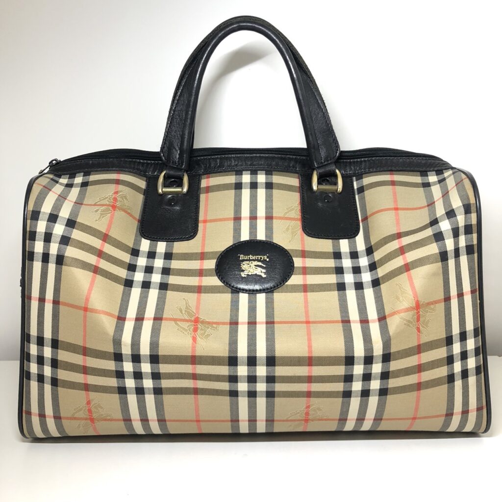 バーバリー BURBERRY ボストンバッグ ノバチェックの買取実績 | 買取