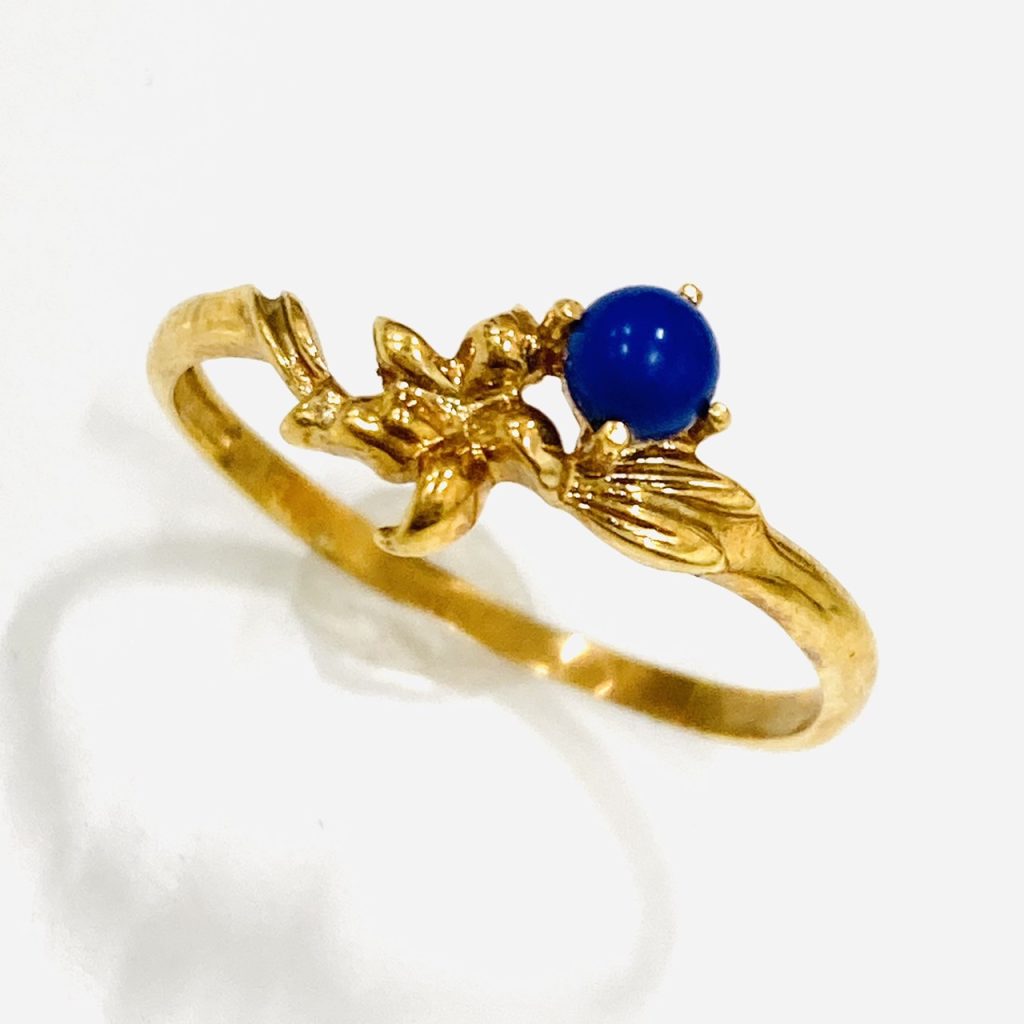 K18 ラピスラズリ付きリングの買取実績 | 買取専門店さすがや