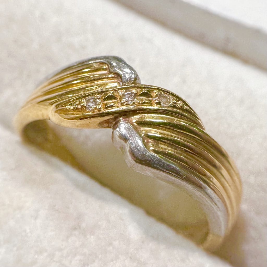 K18 Pt900(18金プラチナ900) コンビメレダイヤリングの買取実績 | 買取