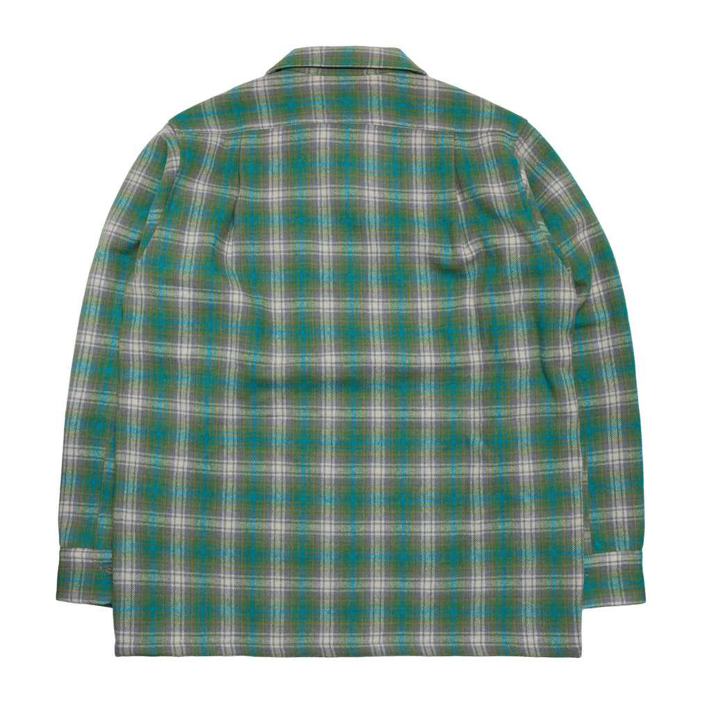 WOOL CHECK SHIRT / GREEN – SC WEB STORE