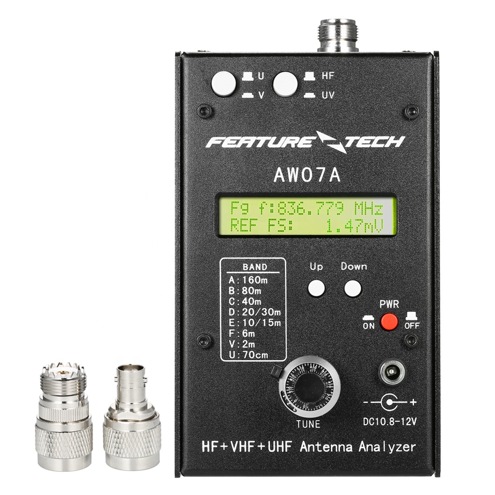 AW07A SWR Antenna Analyzer Meter for Ham Radio - Measures