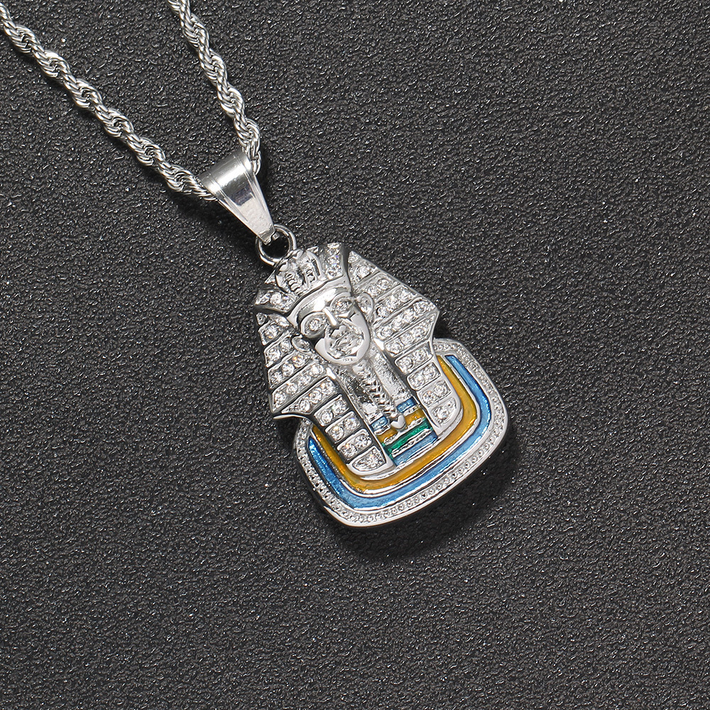 ヒップホップツタンカーメン古代ゴールドエジプトファラオネックレス