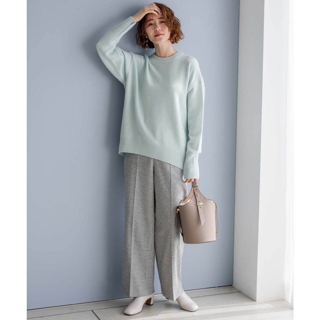 ニジュウサンク 23区 【滝沢眞規子さん着用/洗える】ウールカシミヤ