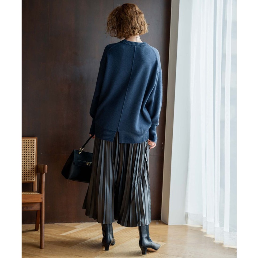 ニジュウサンク 23区 【滝沢眞規子さん着用/洗える】ウールカシミヤ