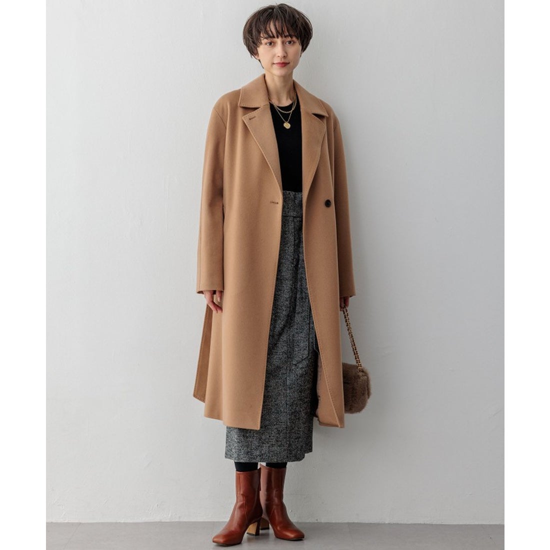 ニジュウサンク 23区 MTRカシミヤライトビーバー チェスターコート