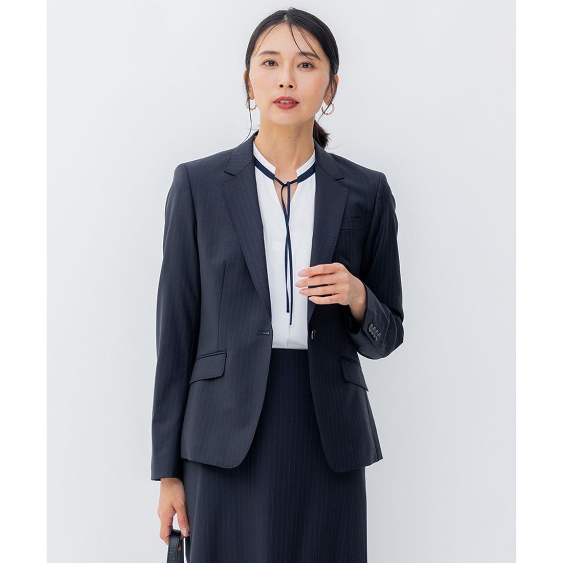 23区 【セットアップ対応】ファインネスウール ジャケット （ネイビー