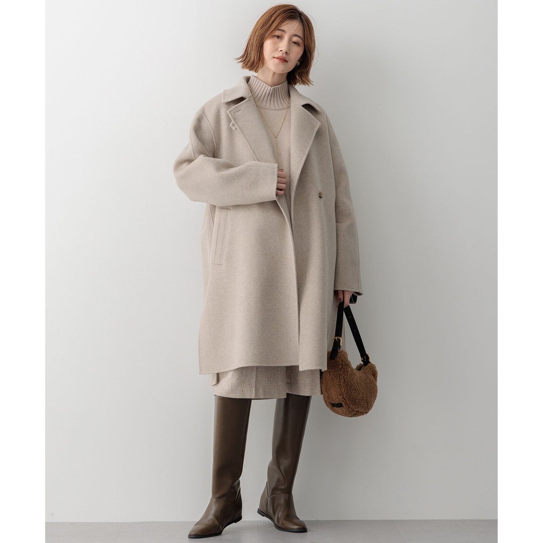 23区 【先行予約】MANTECOPure リバーコート （ダークグリーン系） -靴