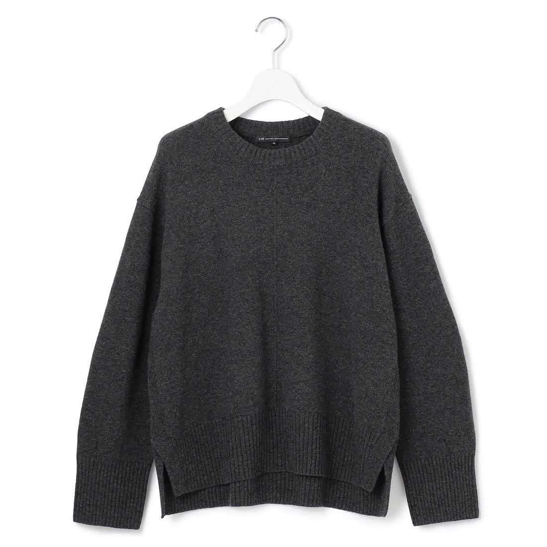 23区 【洗える】カシミヤブレンド クルーネック ニット （ピンク系