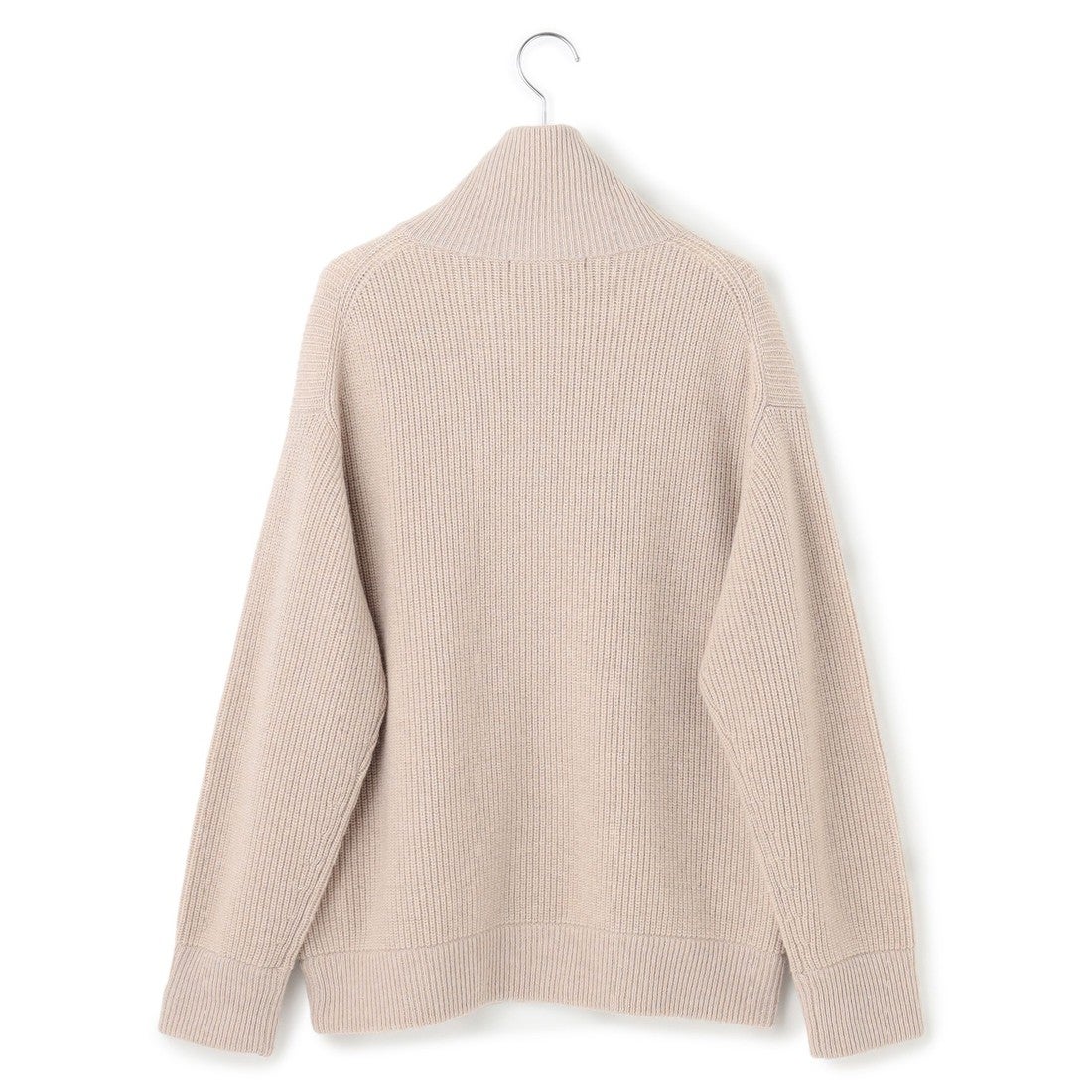 23区（大きいサイズ） 【洗える】カシミヤブレンド ジップアップ