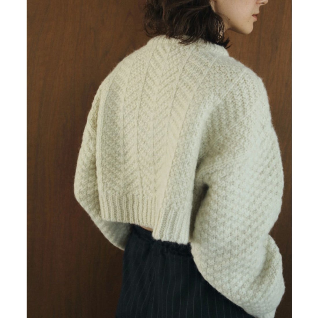 キャナルジーン CANAL JEAN anuke(アンヌーク) Cable Knit Cardigan