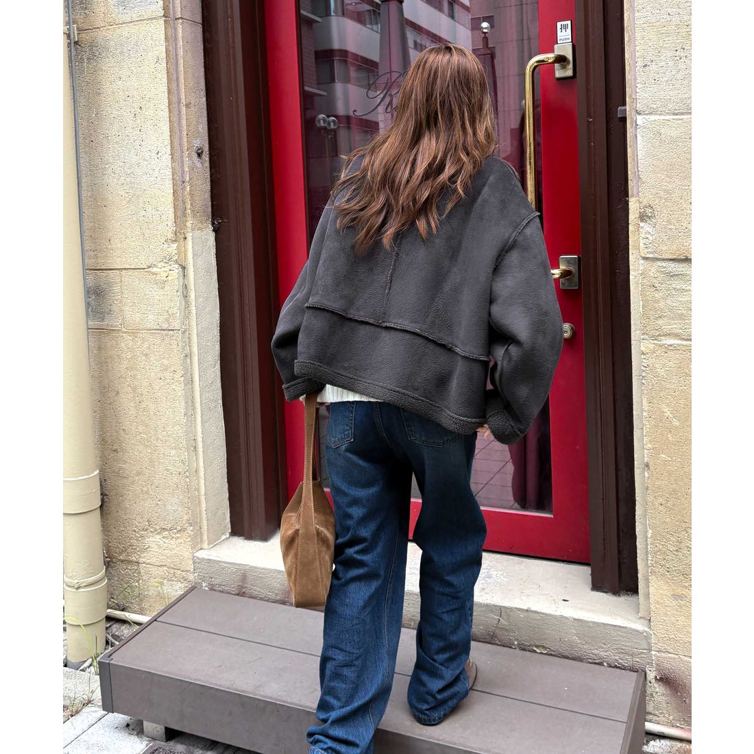 キャナルジーン CANAL JEAN El mar フェイクムートンジャケット