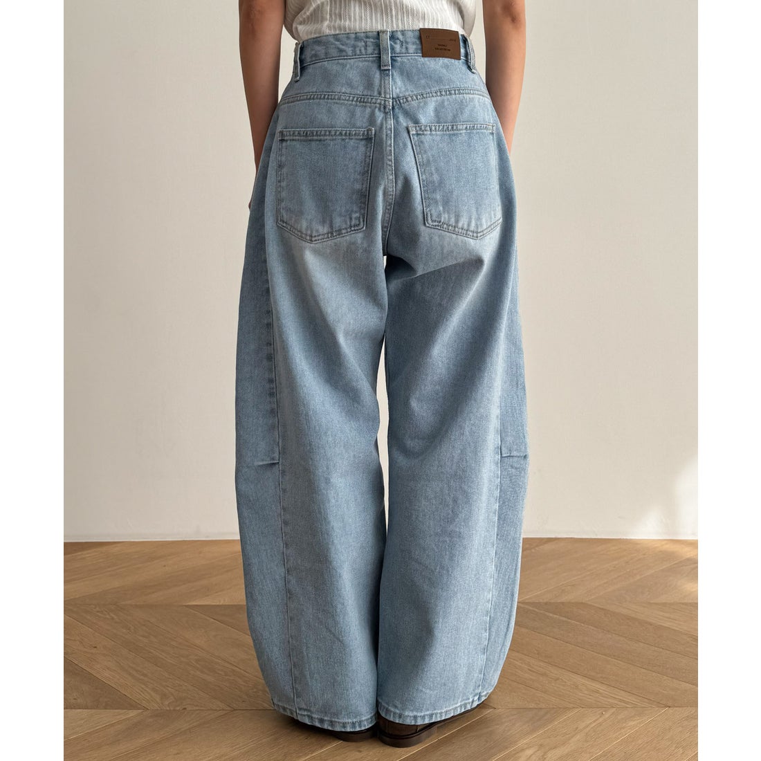 キャナルジーン CANAL JEAN El mar カーブデニムパンツ （ライトブルー