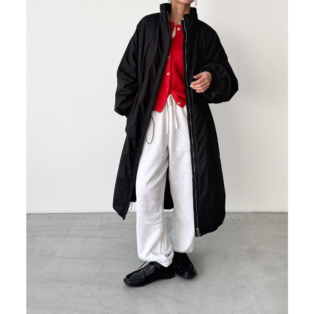 キャナルジーン CANAL JEAN diggity ダウンロングコート （ブラック