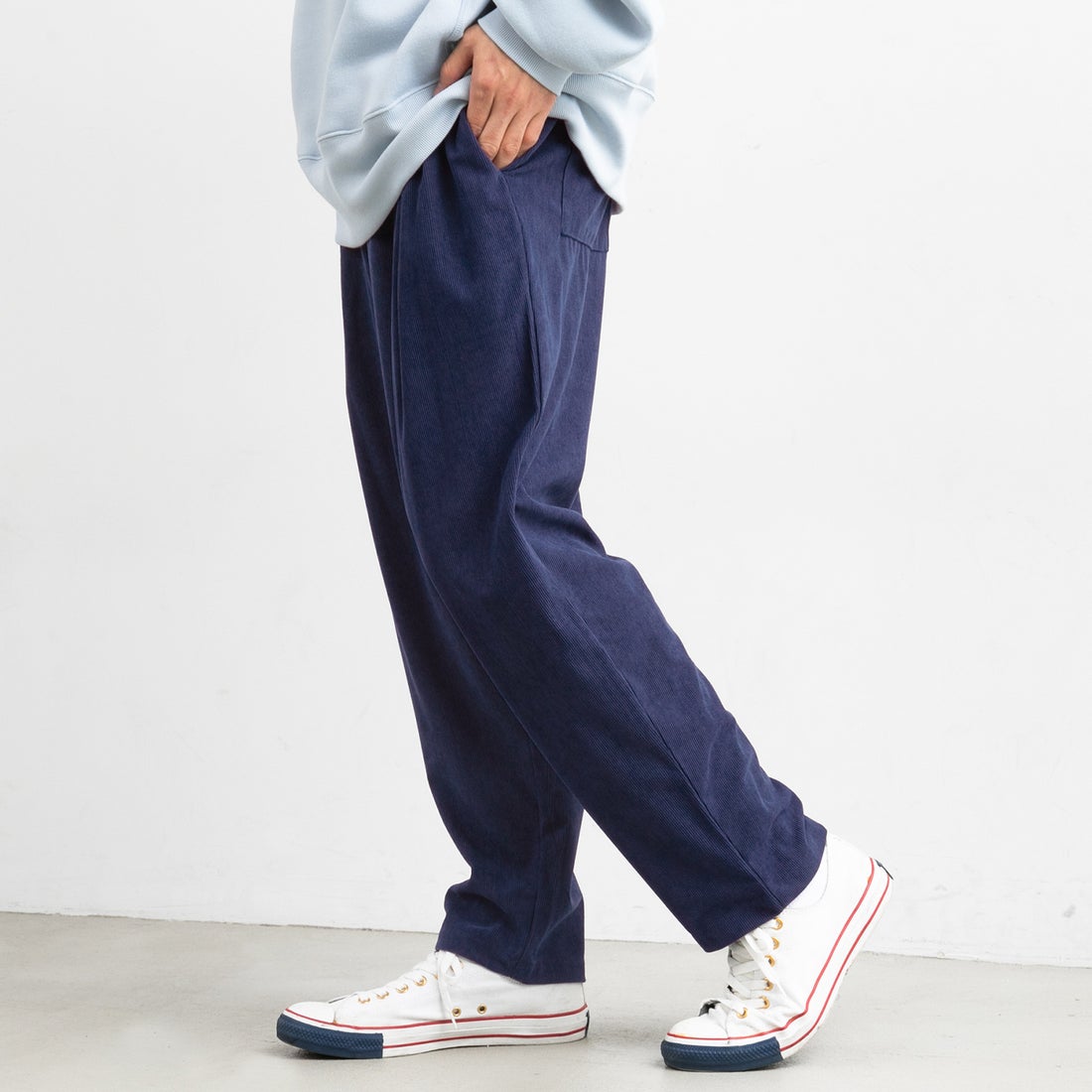 コカ coca メンズバルーンコーデュロイパンツ （Navy） -靴