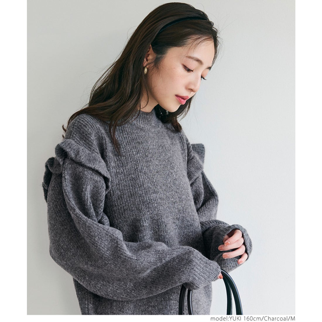 コカ coca ヤク風フリルニットプルオーバー （Pink） - ファッション