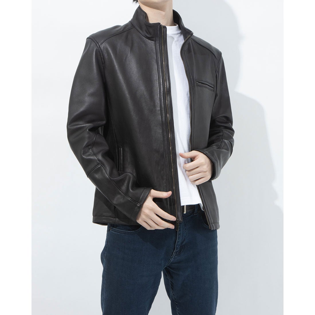 コール ハーン COLE HAAN スムーズ ラム ジャケット mens （ブラック