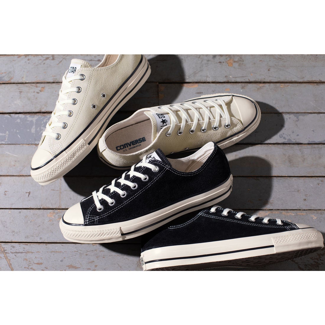 コンバース CONVERSE スエード オールスター US OX （ホワイト） -waja