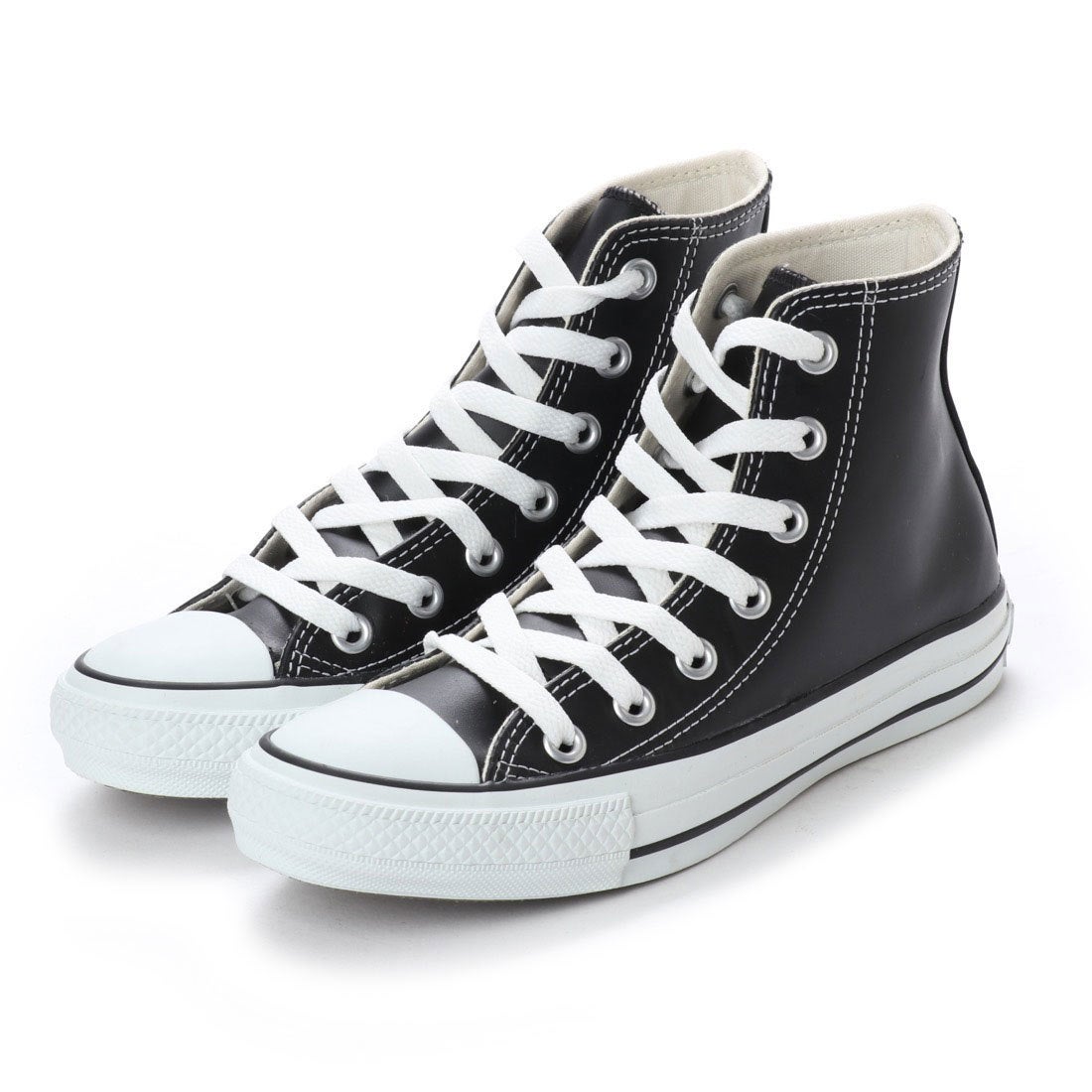 □コンバース CONVERSE レザーオールスター HI （ブラック） -waja