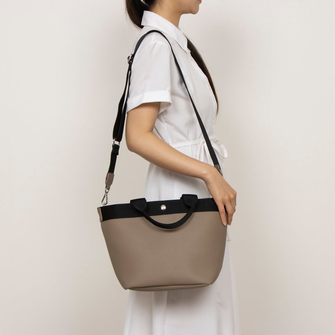 カシュカシュ cache cache シュリンク舟型2wayトート （OK