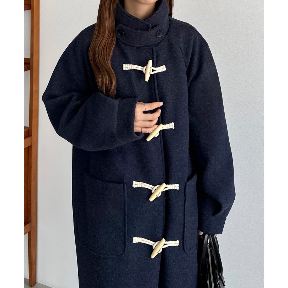 カラウティア callautia callautia オーバーダッフルコート （ネイビー