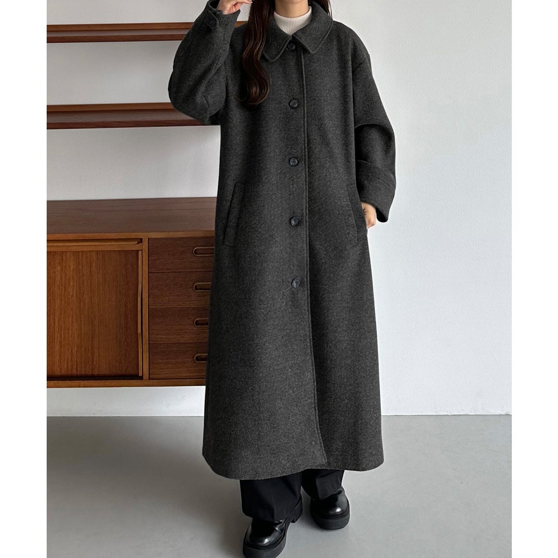 カラウティア callautia callautia コクーンスリーブステンカラー