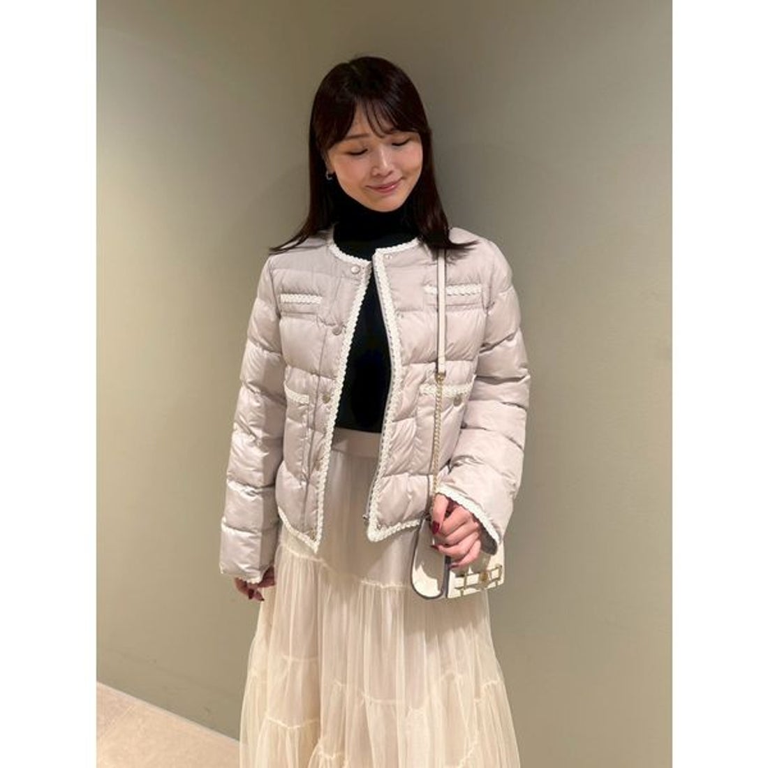 セルフォード CELFORD トリムデザインキルティングジャケット （BLK