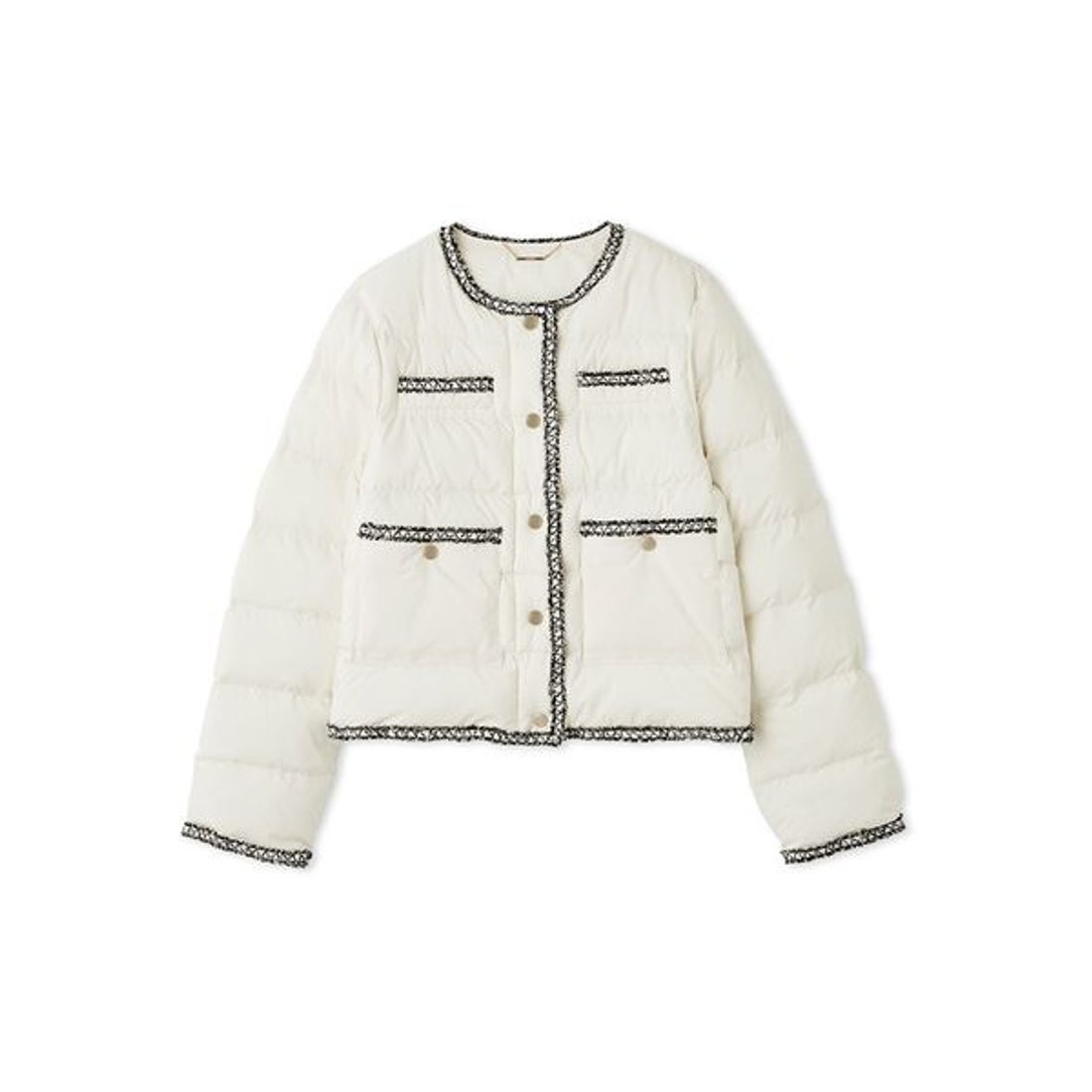 セルフォード CELFORD トリムデザインキルティングジャケット （BLK