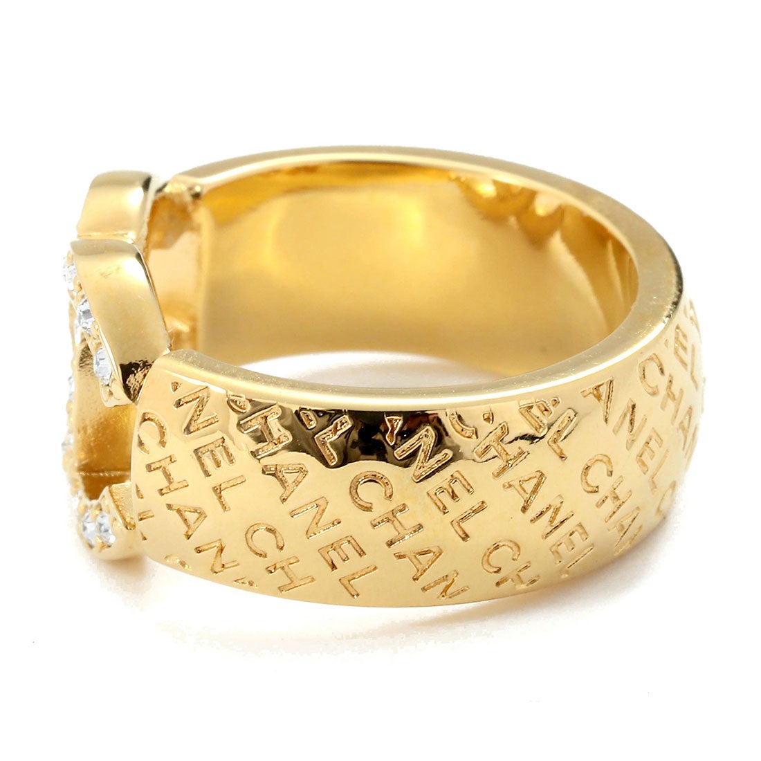 シャネル CHANEL リング ココマーク ラインストーン リング CHANEL