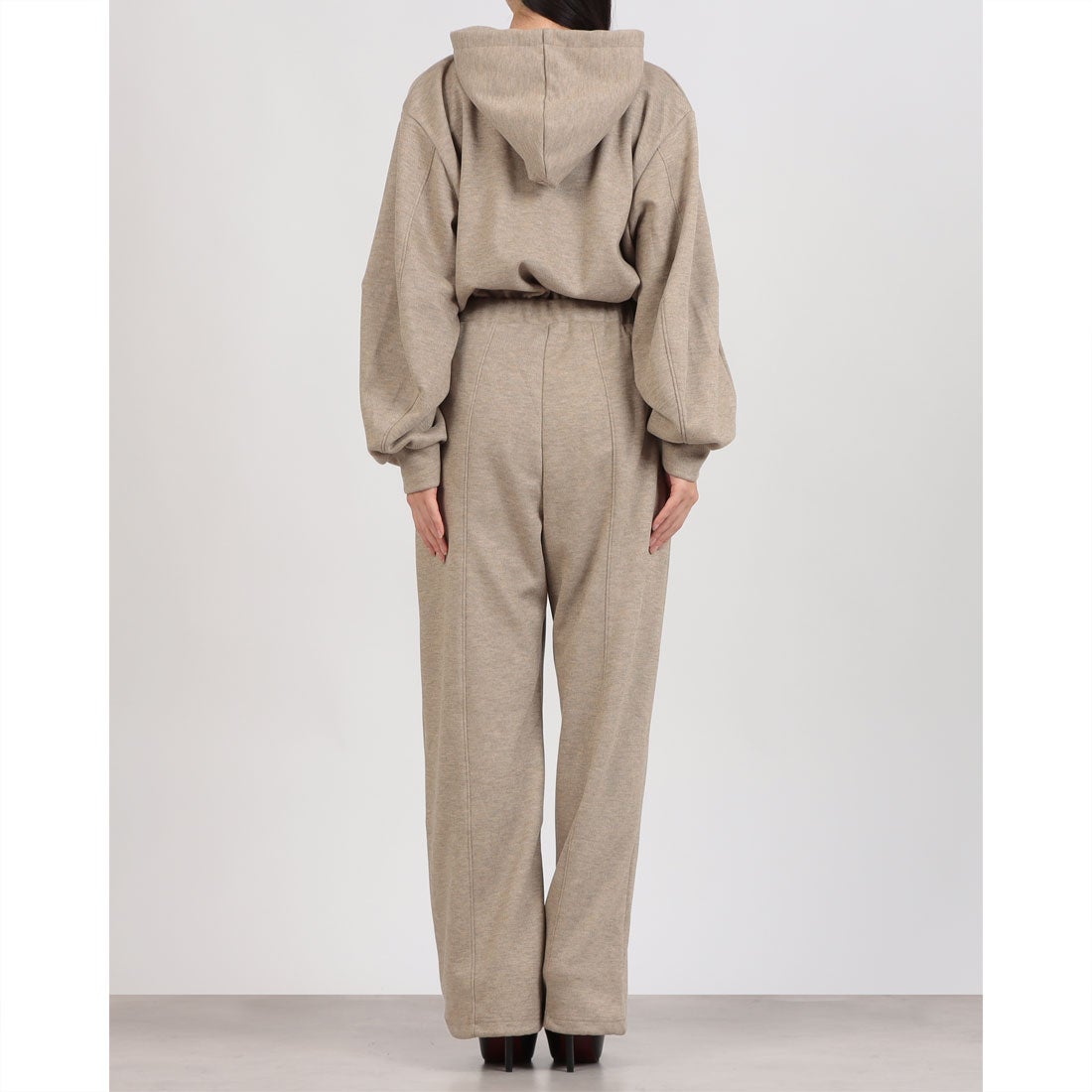 クラネ CLANE HOODED SWEAT ALL IN ONE （BEIGE） - ファッション通販