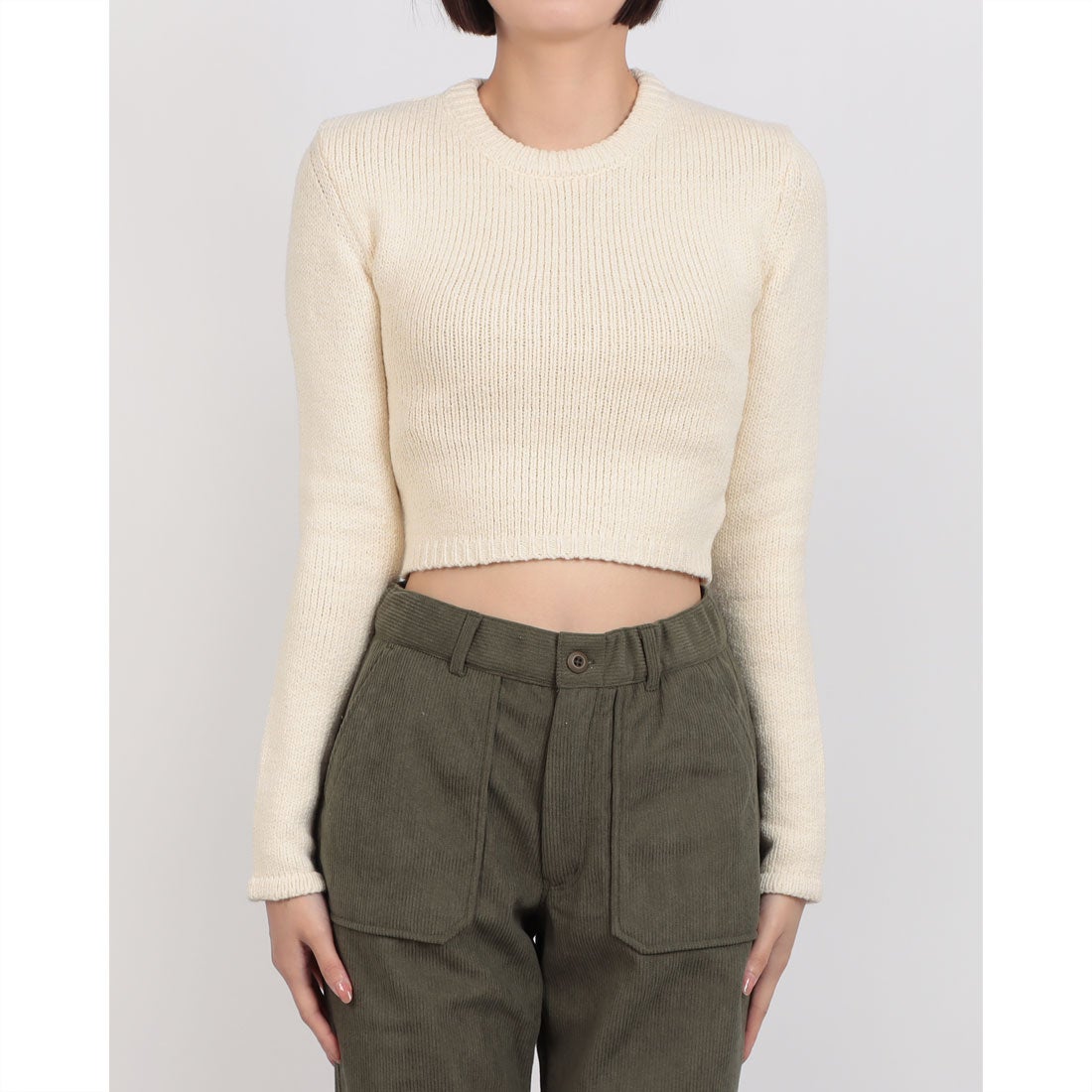 クラネ CLANE COTTON SHORT KNIT TOPS （BLACK） -ファッション通販