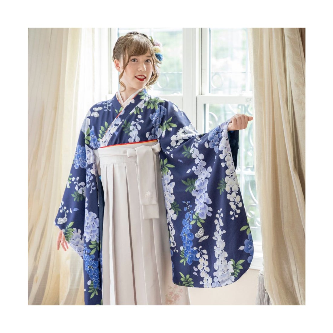 キャサリンコテージ Catherine Cottage 簡単着付けの袴セット （藤の香
