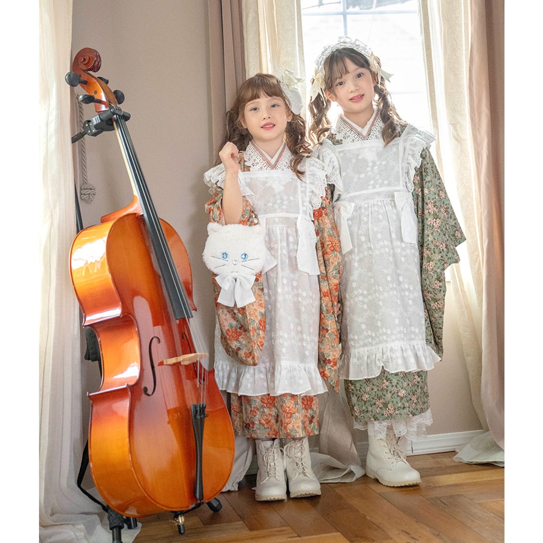 キャサリンコテージ Catherine Cottage 被布エプロンワンピース