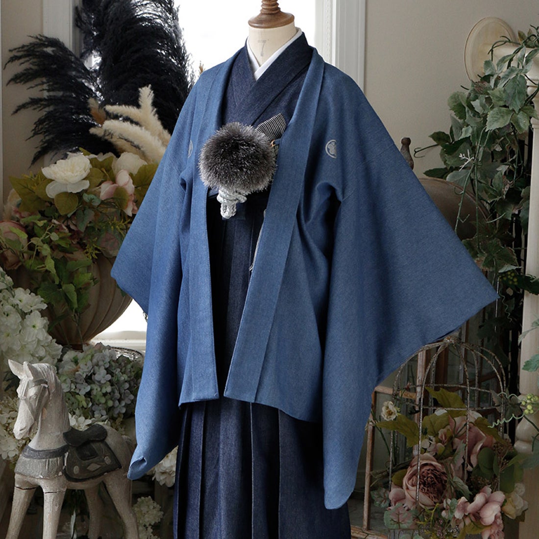 キャサリンコテージ Catherine Cottage 男の子羽織袴セット （デニム