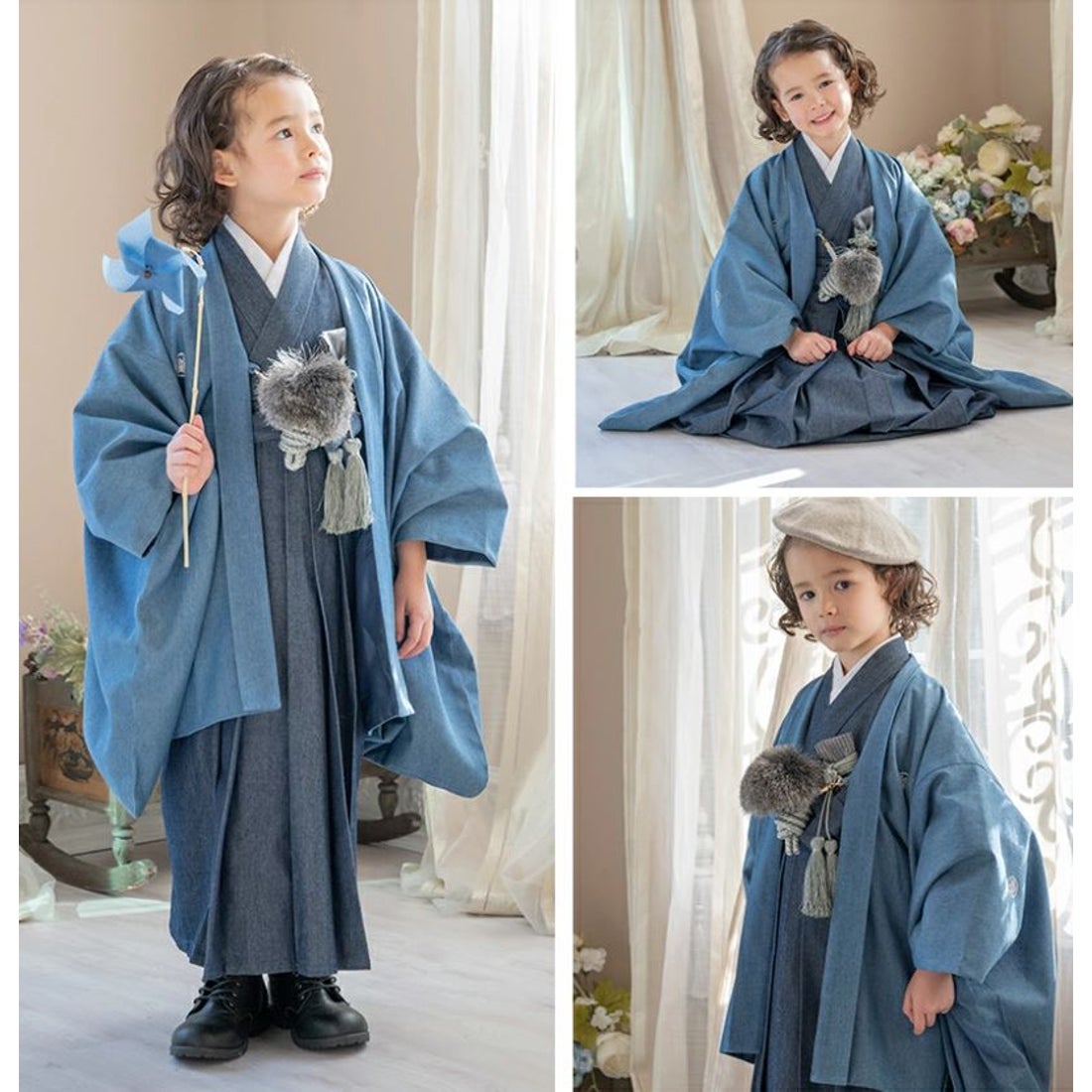 キャサリンコテージ Catherine Cottage 男の子羽織袴セット （デニム