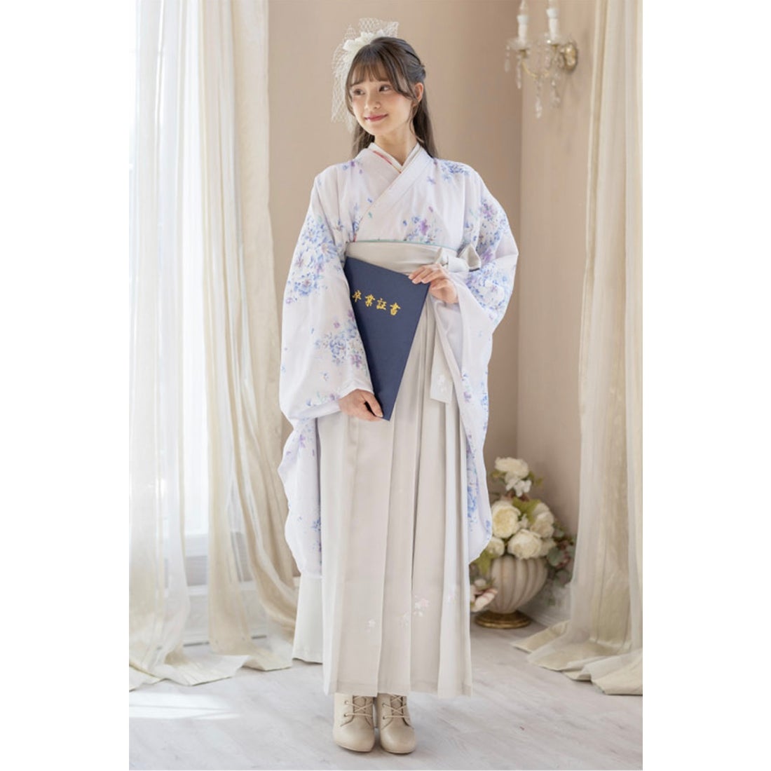 キャサリンコテージ Catherine Cottage 簡単着付けの袴セット （猫と