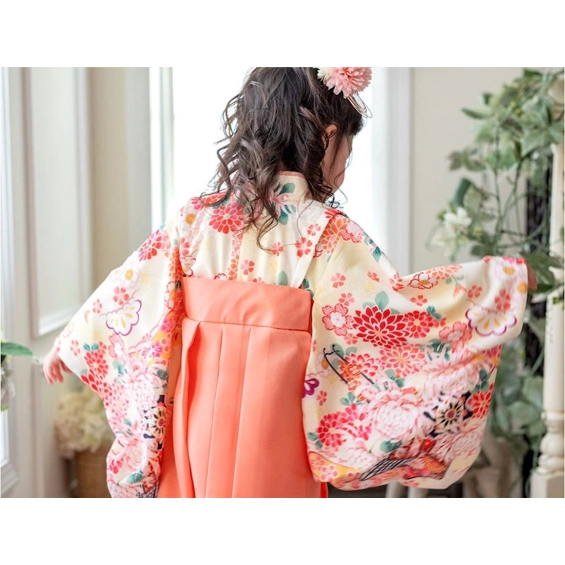 キャサリンコテージ Catherine Cottage ベビー袴ワンピース （椿