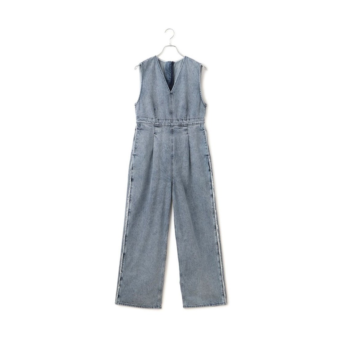 アダム エ ロペ ADAM ET ROPE' 【WEB限定】ラインデニムオールインワン