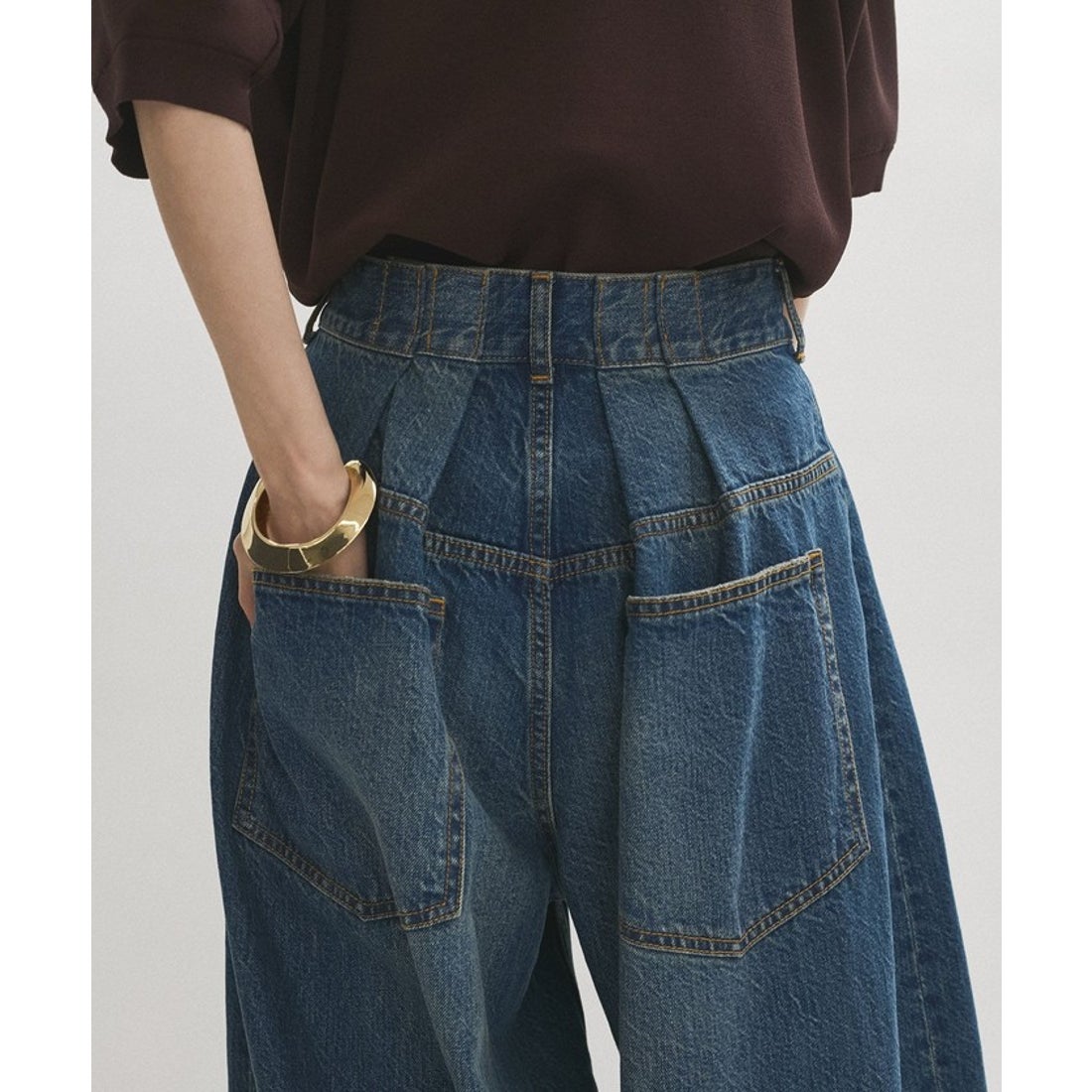 アダム エ ロペ ADAM ET ROPE' 【サステナブル】バックタックワイド